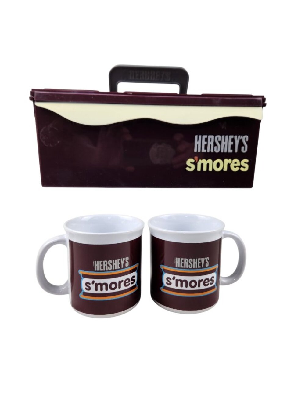 Hershey’s S’mores Case & Mug Set Campfire Backyard Vacation Family Chocolate